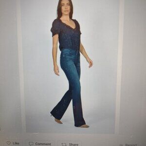 Black Orchid - India Slim Boot Cut Jeans - NWOT - dark wash - size 28